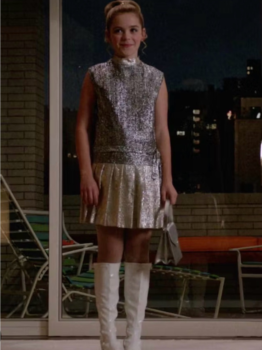Vintage Silver & Gold Mini Dress - 1960’s Mad Men